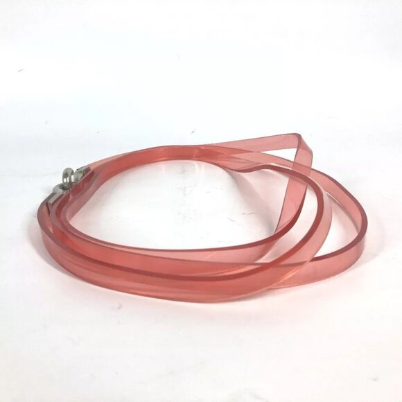 CHANEL 00C CC CC Mark belt Vinyl pink - Picture 8 of 12
